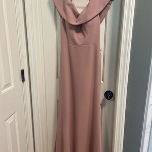 Elegant Mauve Evening Gown